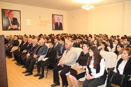 ADAU-NUN AQROBİZNES VƏ İDARƏETMƏ  FAKÜLTƏSİNDƏ                 “İSLAM HƏMRƏYLİYİ ZAMANIN ÇAĞIRIŞIDIR” ADLI KONFRANS KEÇİRİLİB