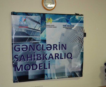 Nərimanov rayonunda “Gənclərin Sahibkarlıq Modeli” layihəsinin daha bir təlimi keçirilib.